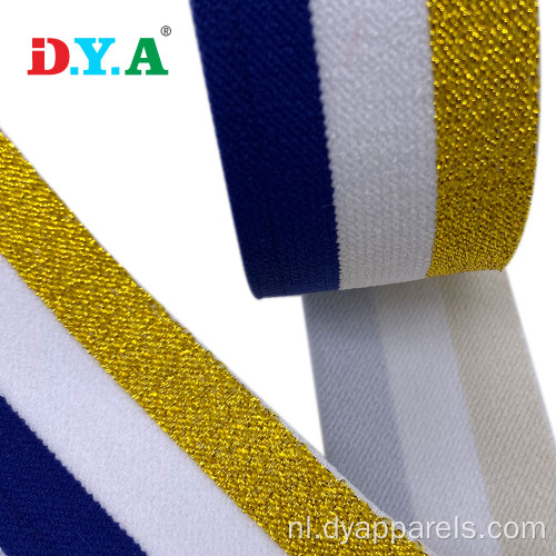 OEM Metallic Elastic Gold Elastic Band Lurex Elastisch